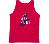 Mike Trout Air Los Angeles California Baseball Fan Distressed T Shirt