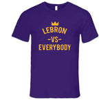 Distressed Goat 23 King vs Everybody Los Angeles Basketball T Shirt