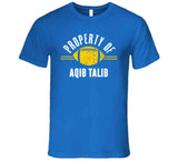Property Of Aqib Talib La Football Fan T Shirt