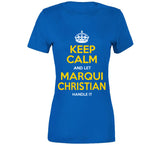 Marqui Christian Keep Calm Handle It La Football Fan T Shirt
