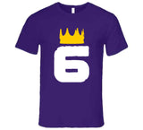 LeBron James 6 Crown LA Basketball Fan v2 T Shirt