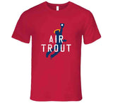 Mike Trout Air Los Angeles California Baseball Fan Distressed T Shirt