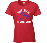 Property Of Luc Mbah A Moute Los Angeles Basketball Fan T Shirt