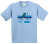 Retro Classic California Surf Distressed Soccer Fan T Shirt