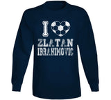 Zlatan Ibrahimovic I Heart Los Angeles Soccer T Shirt