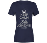 John Johnson III Keep Calm La Football Fan T Shirt