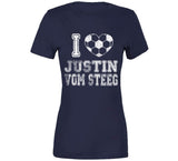 Justin Vom Steeg I Heart Los Angeles Soccer T Shirt