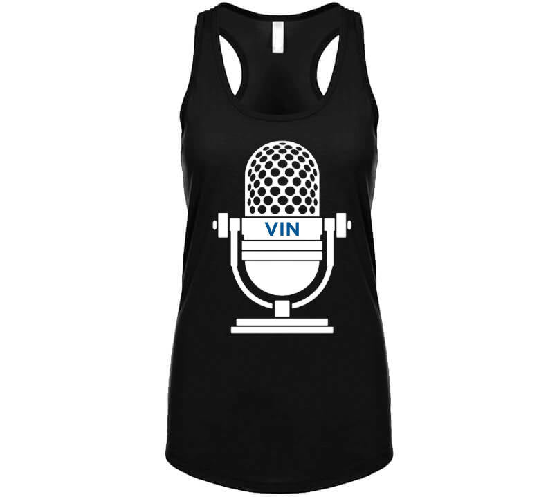 LaLaLandTshirts VIN Scully Tribute Patch La The Voice Los Angeles Baseball V2 T Shirt Ladies Premium / Black / Small