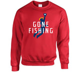 Mike Trout Gone Fishing Los Angeles California Baseball Fan T Shirt