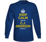 CJ Anderson Keep Calm Handle It La Football Fan T Shirt