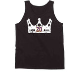 Luc Robitaille Crown Distressed Los Angeles Hockey Fan T Shirt