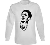 Lou Williams Silhouette Big Face La Basketball Fan T Shirt