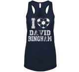 David Bingham I Heart Los Angeles Soccer T Shirt