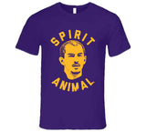 Alex Caruso Spirit Animal Los Angeles Basketball Fan Purple T Shirt