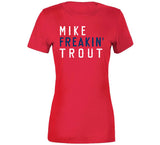 Mike Trout Freakin Los Angeles California Baseball Fan T Shirt