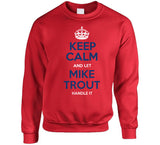 Mike Trout Keep Calm Los Angeles California Baseball Fan T Shirt