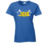Jared Goff Jg16 Hollywood Sign La Football Fan T Shirt