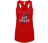 Mike Trout Air Los Angeles California Baseball Fan Distressed T Shirt