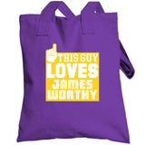 James Worthy This Guy Loves Los Angeles Basketball Fan T Shirt