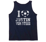 Justin Vom Steeg I Heart Los Angeles Soccer T Shirt