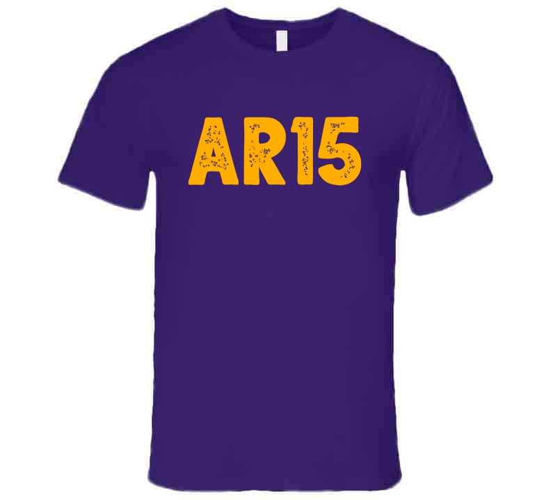 LaLaLandTshirts Austin Reaves AR15 Los Angeles Basketball Fan T Shirt Premium / Purple / 2 X-Large