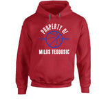 Property Of Milos Teodosic Los Angeles Basketball Fan T Shirt