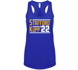 Matthew Stafford Cooper Kupp 22 Los Angeles Football Fan T Shirt