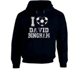 David Bingham I Heart Los Angeles Soccer T Shirt