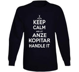 Anze Kopitar Keep Calm Handle It Los Angeles Hockey T Shirt