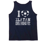 Zlatan Ibrahimovic I Heart Los Angeles Soccer T Shirt