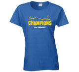 Champions Hollywood Sign La Football T Shirt