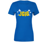 Jared Goff Jg16 Hollywood Sign La Football Fan T Shirt