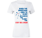 Cody Bellinger Boogeyman Checks Closet Los Angeles Baseball Fan T Shirt