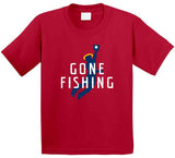 Mike Trout Gone Fishing Los Angeles California Baseball Fan T Shirt