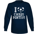 Chris Pontius I Heart Los Angeles Soccer T Shirt