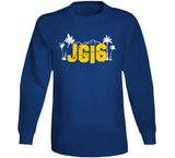 Jared Goff Jg16 Hollywood Sign La Football Fan T Shirt