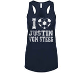 Justin Vom Steeg I Heart Los Angeles Soccer T Shirt