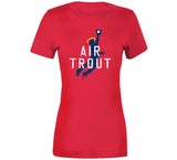 Mike Trout Air Los Angeles California Baseball Fan Distressed T Shirt