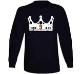 Bernie Nicholls Crown Distressed Los Angeles Hockey Fan T Shirt