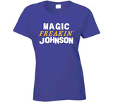 Earvin Magic Johnson Freakin Los Angeles Basketball Fan V2 T Shirt