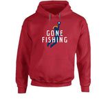 Mike Trout Gone Fishing Los Angeles California Baseball Fan T Shirt