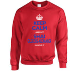 Shai Gilgeous Alexander Keep Calm Handle It Los Angeles Basketball Fan T Shirt