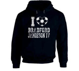 Bradford Jamieson IV I Heart Los Angeles Soccer T Shirt