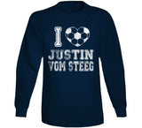 Justin Vom Steeg I Heart Los Angeles Soccer T Shirt