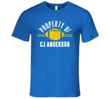 Property Of CJ Anderson La Football Fan T Shirt