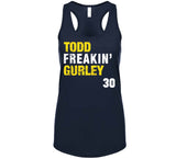 Todd Freakin Gurley 30 Distressed La Football Fan T Shirt