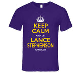 Lance Stephenson Keep Calm Handle It La Basketball Fan T Shirt