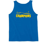 Champions Hollywood Sign La Football Fan T Shirt
