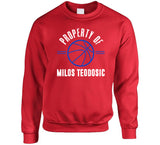 Property Of Milos Teodosic Los Angeles Basketball Fan T Shirt