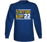 Matthew Stafford Cooper Kupp 22 Los Angeles Football Fan T Shirt